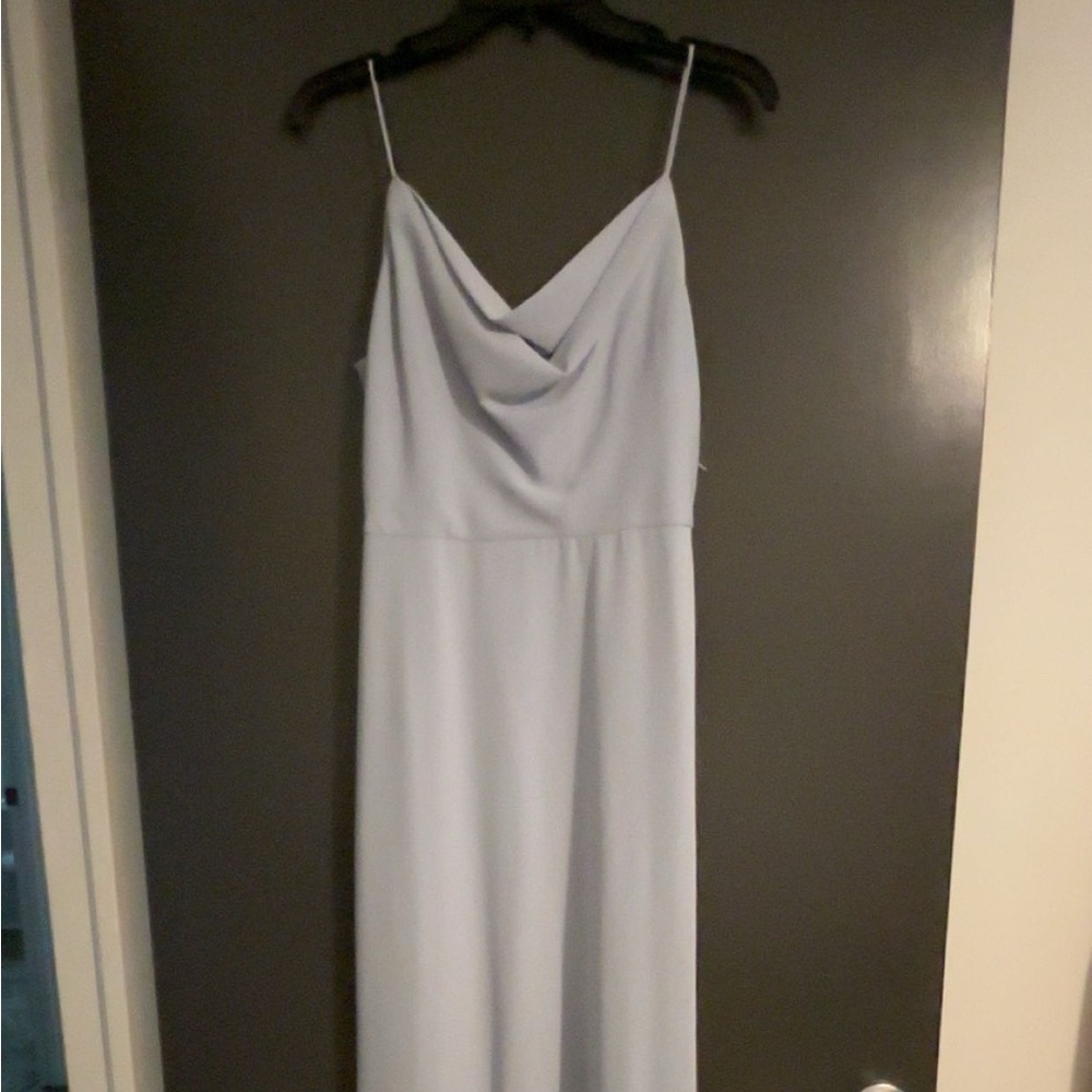 Elegant Light Blue Maxi Dress